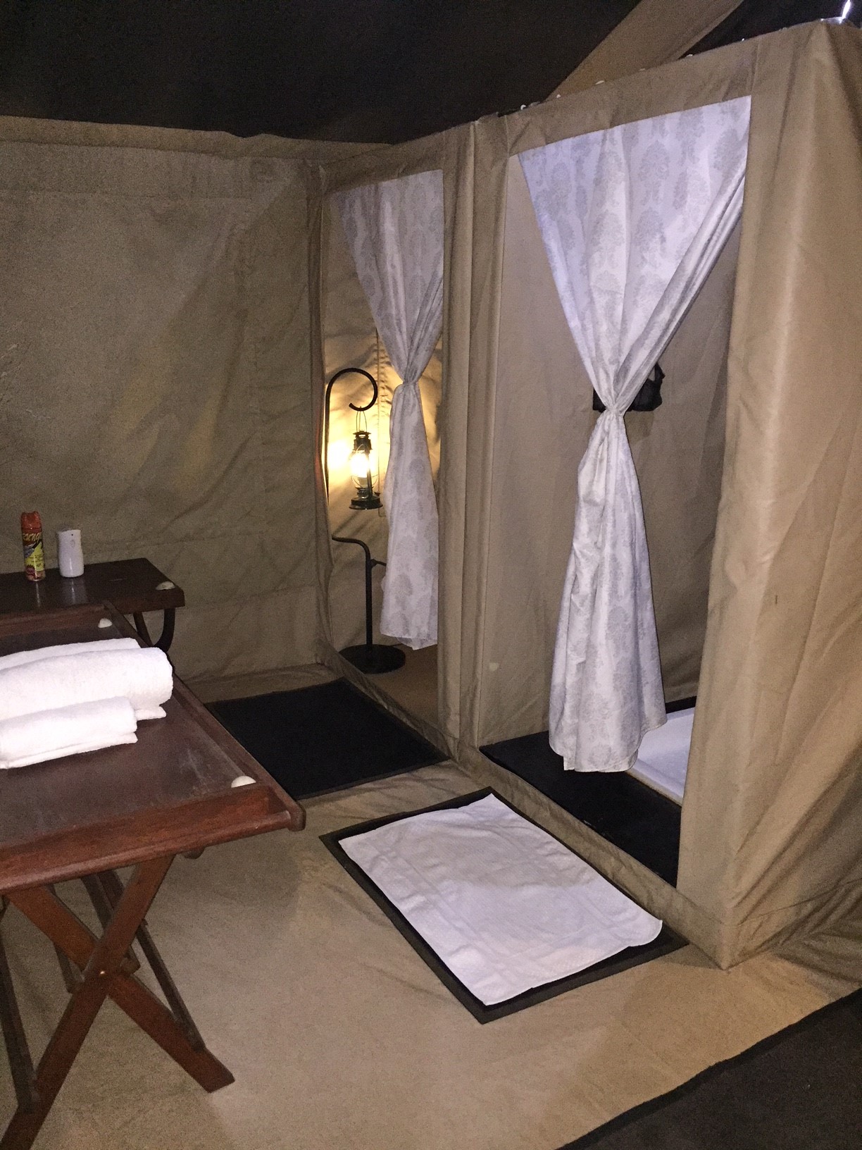 Baño habitación Serengeti Bush Camp